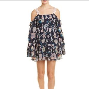 Foxiedox Brylee Lace Strap Mini Dress